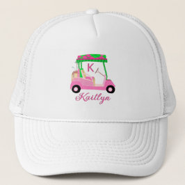 Unik charming Rosa Golf Cart Klubbs Monogram Tr Keps