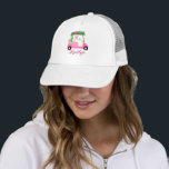 Unik charming Rosa Golf Cart Klubbs Monogram Tr Keps<br><div class="desc">En charmerande unik golfvagn - rosa och grönt - smakfullt genomförd - redo till springa - hatt - Detta är en underbar gåva till alla golfälskare - roligt/attraktiv/unik. Anpassa den med initialer/monogram. Om du har några designfrågor eller en speciell begäran,  skicka ett meddelande så hjälper vi dig gärna.</div>
