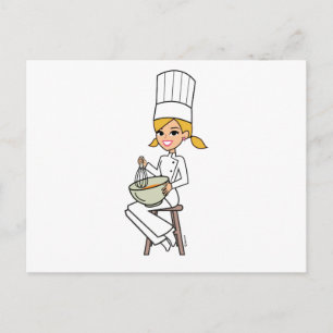 Unik Chef Illustration Vykort