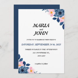 Unik Chic för elegant, romsk minimalistisk klassis Inbjudningar