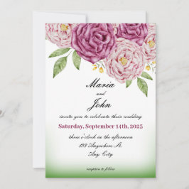 Unik Chic för elegant, romsk minimalistisk klassis Inbjudningar