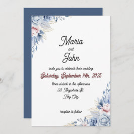 Unik Chic för elegant, romsk minimalistisk klassis Inbjudningar