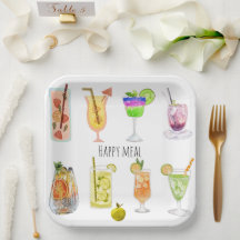 Unik cocktailavbildning i Grattis på födelsedagen