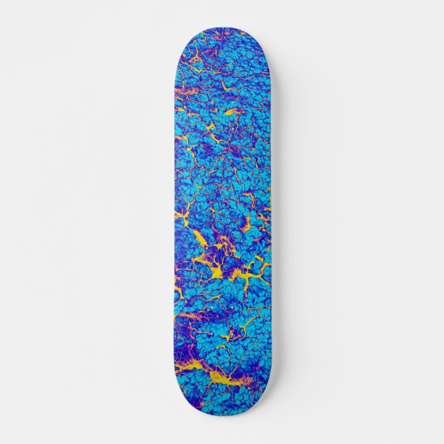 Unik Coola Digital Abstrakt Mönster Mini Skateboard Bräda 18,7 Cm (Framsida)