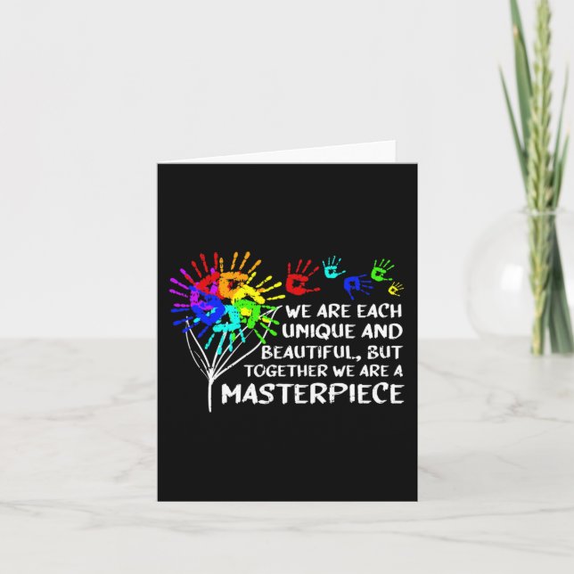 Unik Coola i mästerverk - Föräldrar i autism K Kort (Framsida)