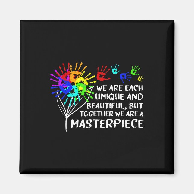 Unik Coola i mästerverk - Föräldrar i autism K Magnet (Framsidan)