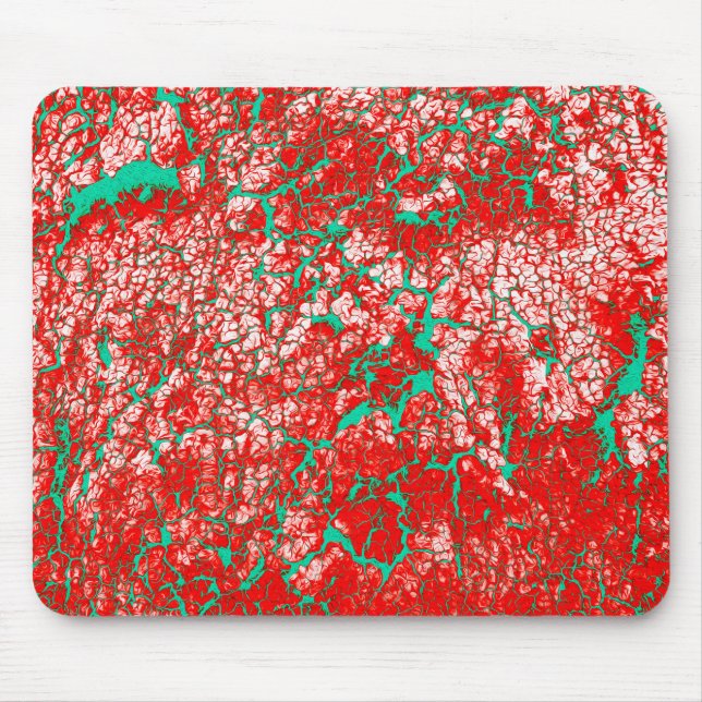 Unik Coola Rosa Red Grönt Abstrakt Mönster Musmatta (Framsidan)