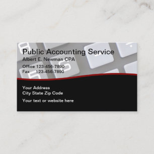Unik CPA Accountant Visitkort