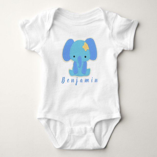 Unik Cute Baby Elephant T Shirt (Framsida)