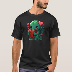 Unik Cute Cthulhu Valentines day T Shirt