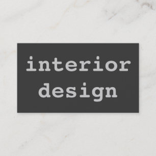 Unik Cute Plain Grått Insida-designer Visitkort