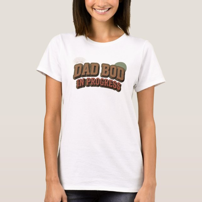 Unik DAD BOG PROGRESS Anpassad Skapelse T Shirt (Framsida)