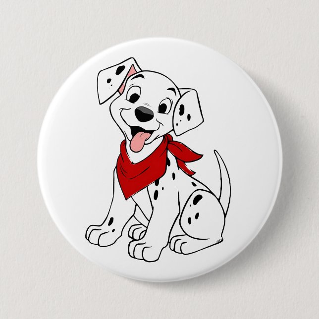 Unik Dalmatien Hund design-knapp Knapp (Framsida)