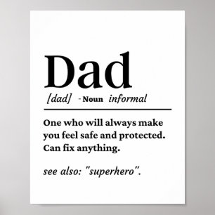 Unik definition för pappa poster