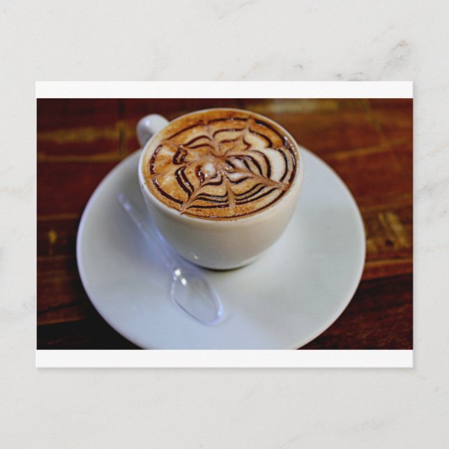 Unik design för Espresso Kopp och Saucer Vykort (Framsida)