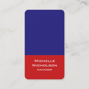 Unik design för lodrät Artistic Red Blue Visitkort