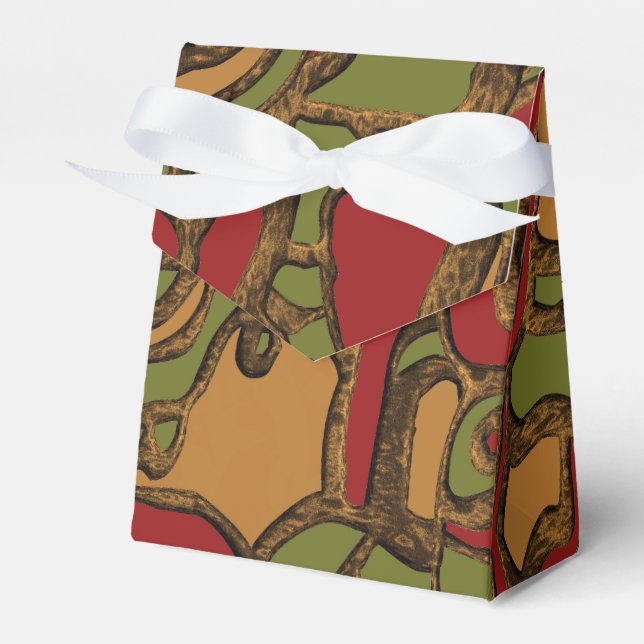 Unik design med Mayafolkets hieroglyfer Presentaskar (Framsidan Sidan)