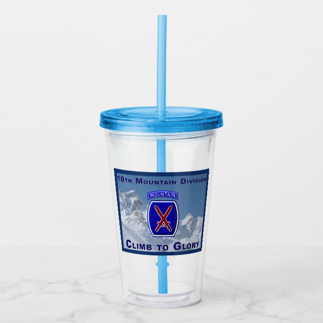 Unik Designad 10th Mountain Division Take Away Mugg (Framsida)