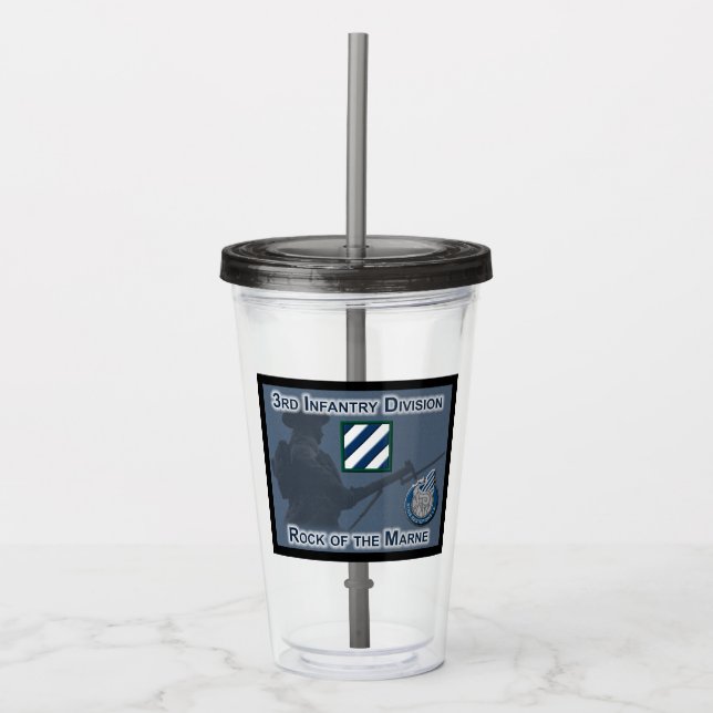 Unik Designad 3:e infanteridivisionens gåva Take Away Mugg (Framsida)