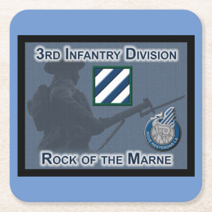 Unik Designad 3:e infanteridivisionens gåva Underlägg Papper Kvadrat