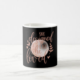 Unik Designad ett liv hon älskade Lunar Kaffemugg