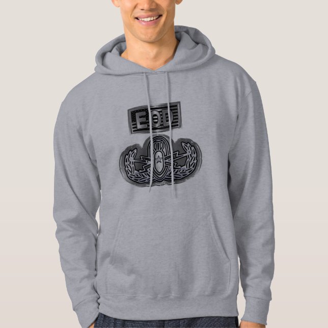 Unik Designad minnesstund EOD Hoodie (Framsida)