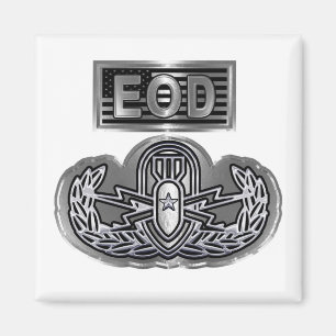 Unik Designad minnesstund EOD Magnet