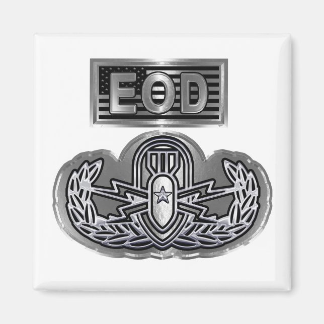 Unik Designad minnesstund EOD Magnet (Framsidan)