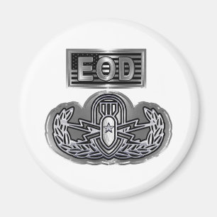 Unik Designad minnesstund EOD Magnet