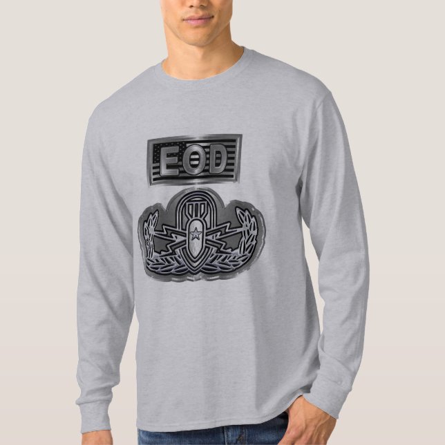 Unik Designad minnesstund EOD T Shirt (Framsida)