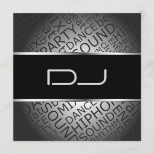 Unik DJ-inbjudan Inbjudningar