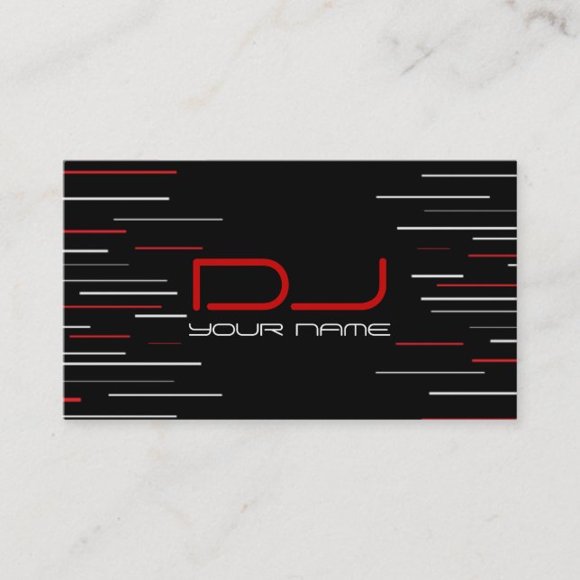 Unik DJ-visitkort Visitkort (Framsida)