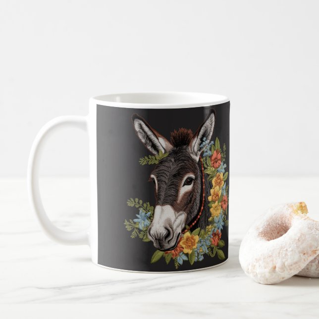 Unik Donkey Mugg: Perfekt Gift för Djur älskare Kaffemugg (Med munk)