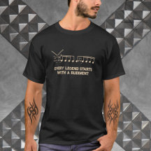 Unik Drummer Rudiment Musician T-Shirt