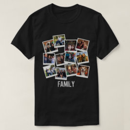 Unik egen familjefotocollage t shirt