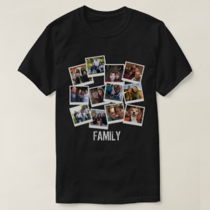 Unik egen familjefotocollage t shirt