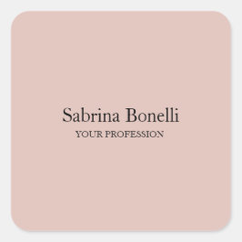 Unik Elegant enkel Ro Guld Färg Fyrkantigt Klistermärke