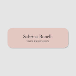 Unik Elegant enkel Ro Guld Färg Namnbricka