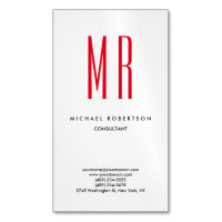 Unik Elegant för Red White Monogram