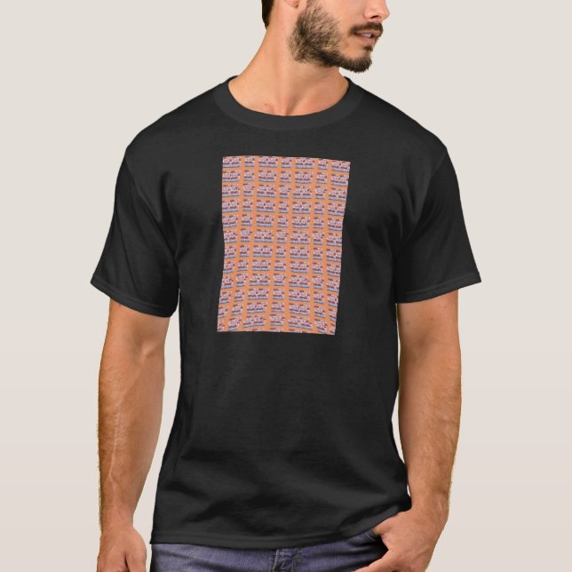 Unik Elegant Heart-mönstrad grafik för alla åldrar Tee Shirt (Framsida)