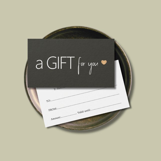 Unik Elegant Oil Black Golden Heart-ikon Visitkort (Skapare uppladdad)