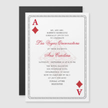 Unik Elegant Red Las Vegas Casino Quinceañera