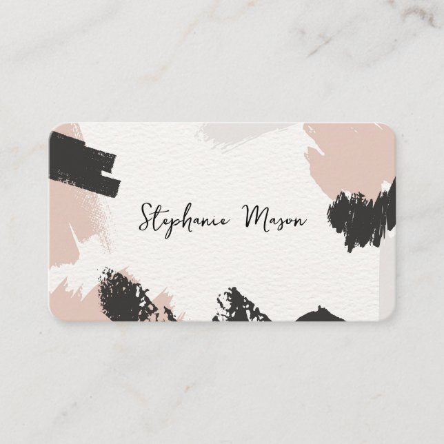 Unik, enkel abstrakt för vattenfärg visitkort (Framsida)