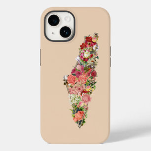 Unik enkel Blommigt Palestine Karta-Fodral-Mate iP