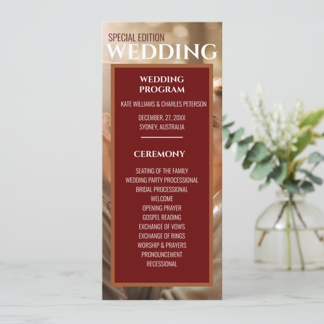 Unik enkel magasinomslag Flat Program (Stående Fram)