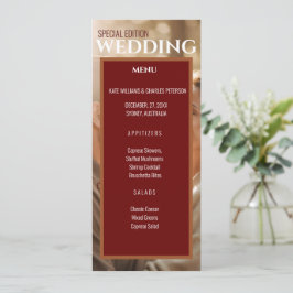 Unik enkel meny för magasinhölje