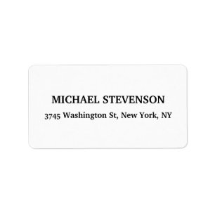 Unik etikett för Speciell klassisk returadress Adressetikett