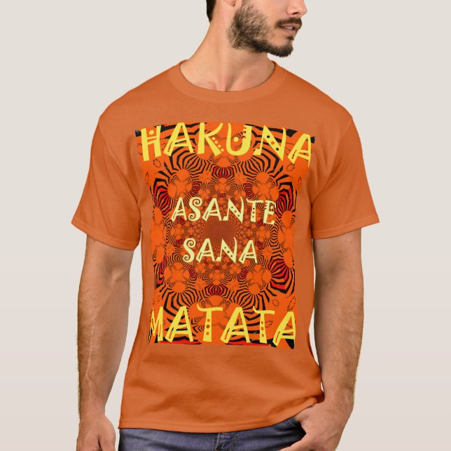 Unik exceptionell Tack för Hakuna Matata T-shirt (Framsida)