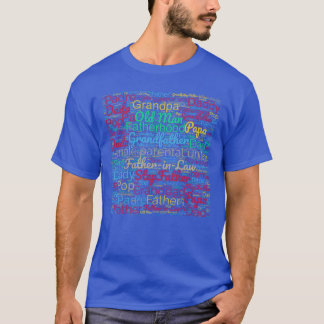 Unik fadersdagsordmoln Visa pappa din kärlek gi T Shirt