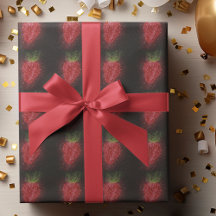 Unik falsk glitter jordgubbe